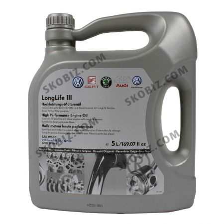 Масло 5W-30 5л. ORIG Longlife III (VW 504.00/507.00)