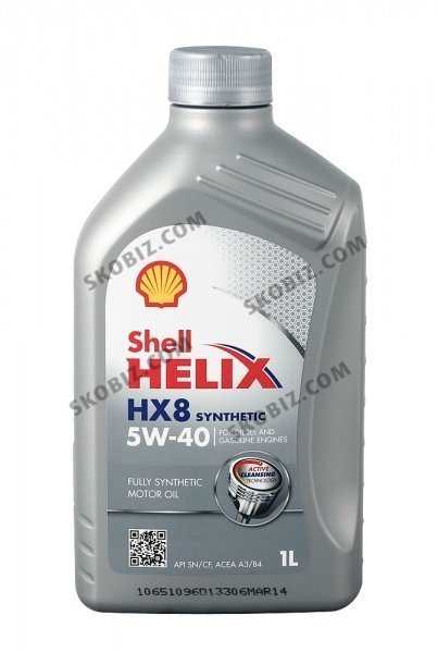 Масло 5W-40 1л. SHELL Helix HX8 (VW 502.00/505.00)
