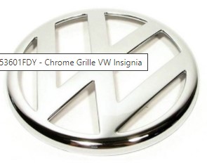 Эмблема VW 115 мм Golf 4 пер.