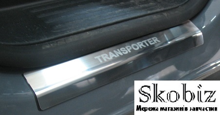 Накладки порогов TRANSPORTER T4/MULTIVAN T4 1990-2003 нержавеющая сталь (к-кт 2 шт.)