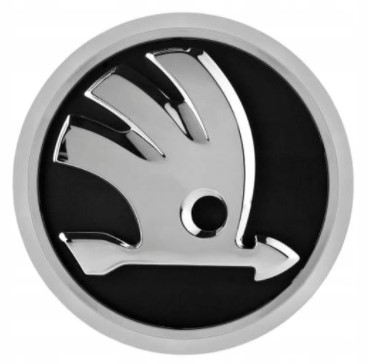 Емблема лого.90мм Skoda new