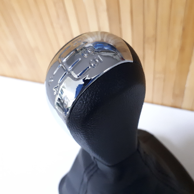 Ручка КПП Octavia A5 5ступ. хром. вставка+ЧЕХОЛ