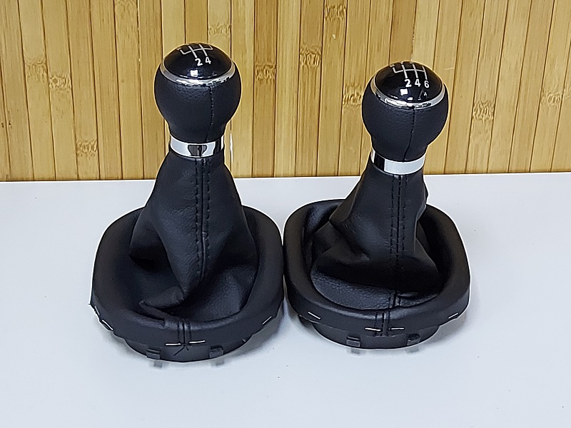 Ручка КПП Touran 1 (+Caddy 3) 5ступ.+ЧЕХОЛ (ручка обтянута экокожей)
