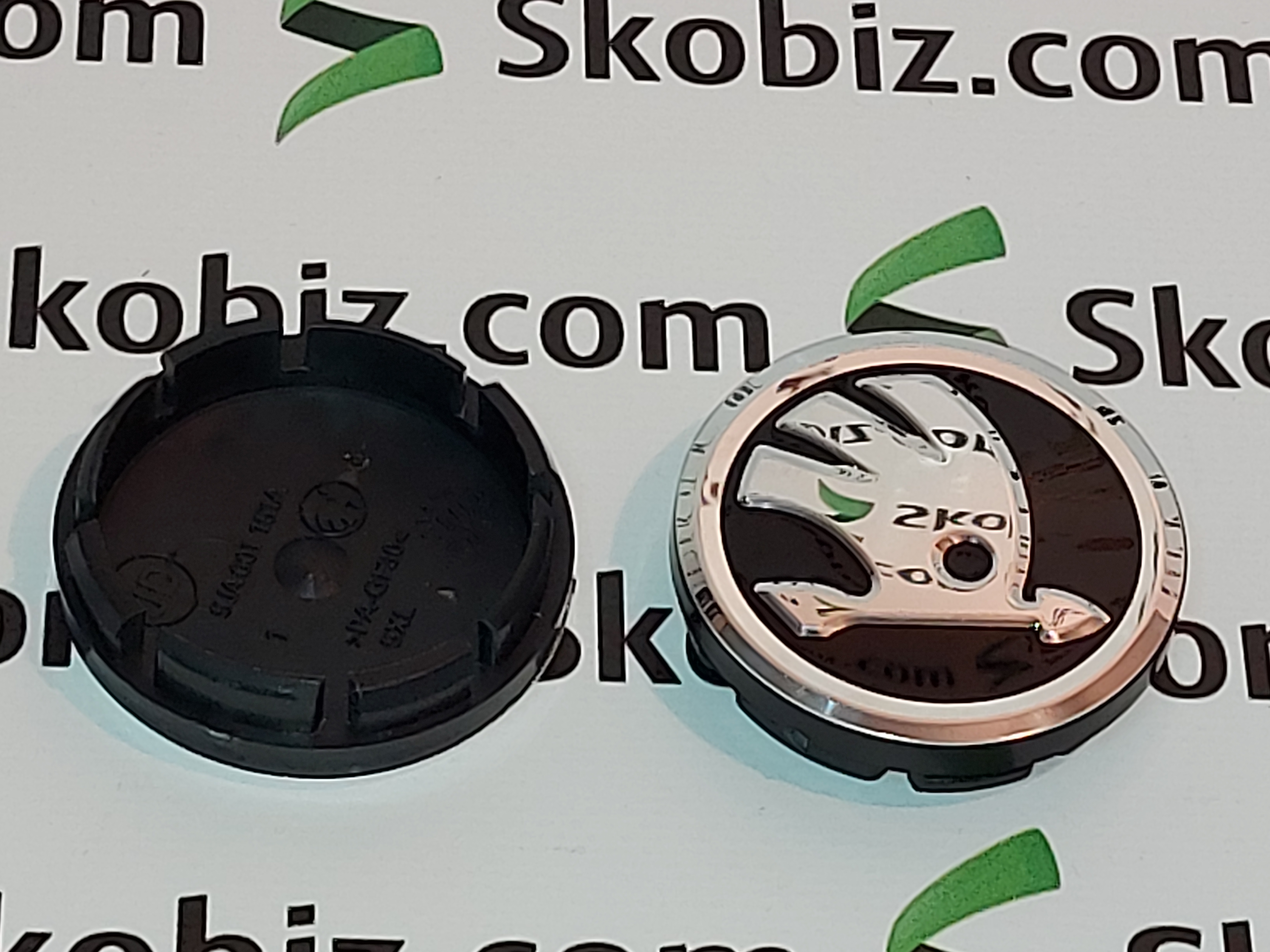 Колпачок диска легкосплавного Skoda new хром 55-56 мм