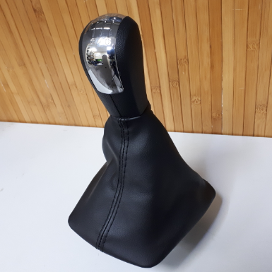 Ручка КПП Octavia A5 6ступ. хром. вставка+ЧЕХОЛ