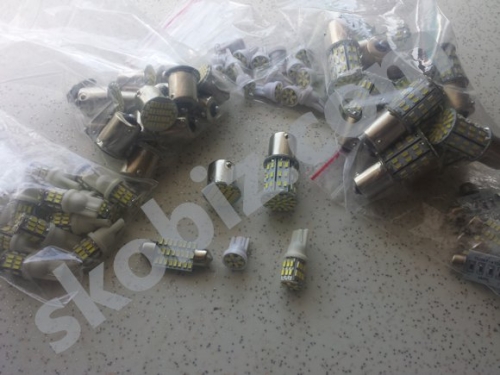 Лампа P21W 12V21W LED 12 светод. зад.ход и стоп