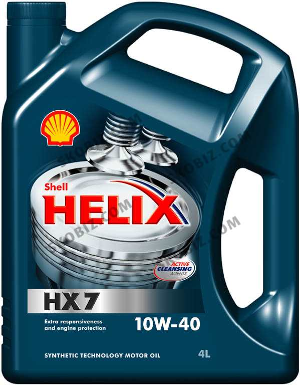 Масло 10W-40 4л. SHELL Helix HX7 (VW 502.00/505.00)