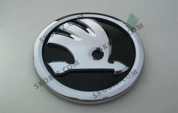 Эмблема логотип 90мм новый стиль Skoda Fabia/Octavia/Rapid/Superb