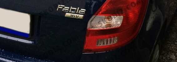 Эмблема 5-й двери `Fabia 16V` NEW