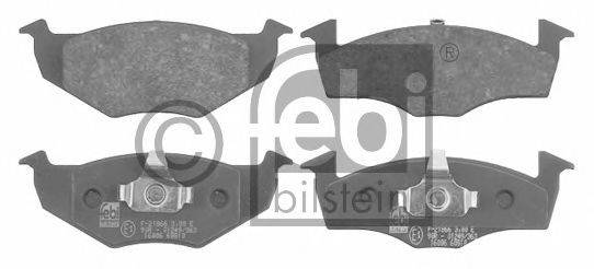 Комплект гальмівних колодок, дискове гальмо FEBI BILSTEIN 16006