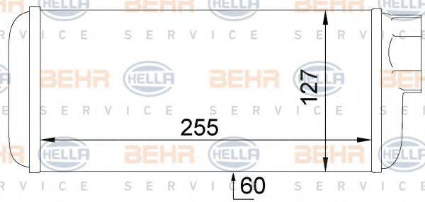 BEHR HELLA SERVICE 8FH351024441 Радиатор печки