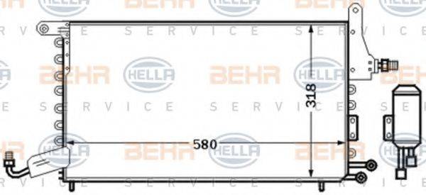 BEHR HELLA SERVICE 8FC351301541 Конденсатор кондиционера