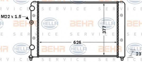 BEHR HELLA SERVICE 8MK376704721 Радиатор охлаждения двигателя