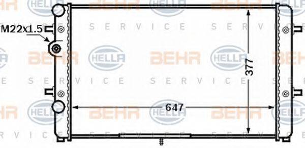 BEHR HELLA SERVICE 8MK376772501 Радиатор охлаждения двигателя