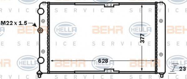 BEHR HELLA SERVICE 8MK376773791 Радиатор охлаждения двигателя