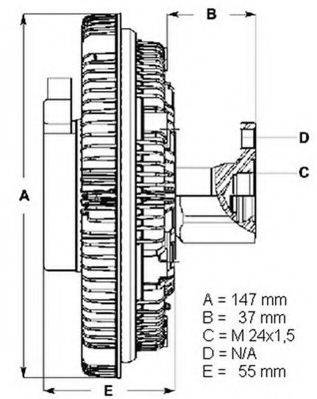 Сцепление вентилятора радиатора BERU LK002