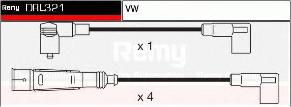 DELCO REMY DRL321 Комплект проводов зажигания