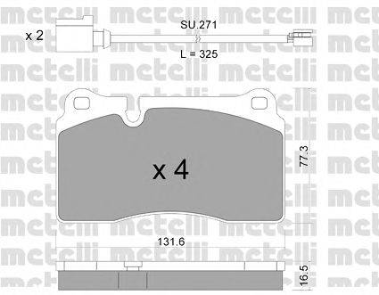 METELLI 2206591K Тормозные колодки