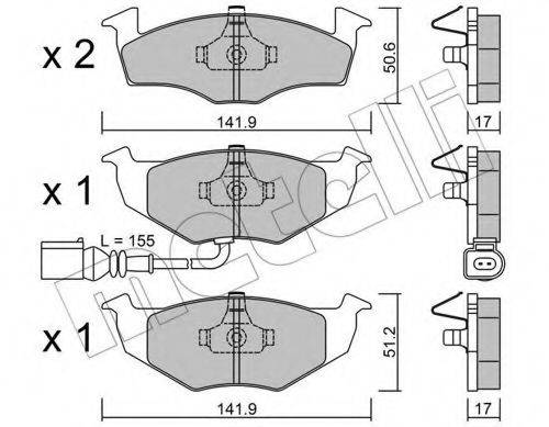 METELLI 2202063 Тормозные колодки