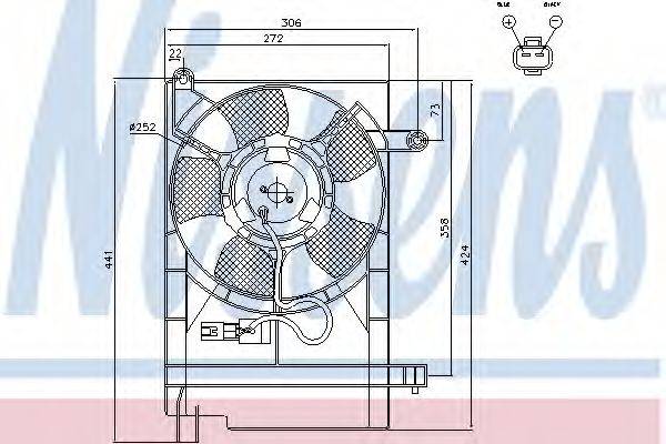 NISSENS 85750 Вентилятор системы охлаждения двигателя