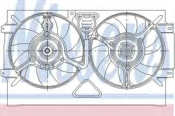 Вентилятор системы охлаждения двигателя NISSENS 85469