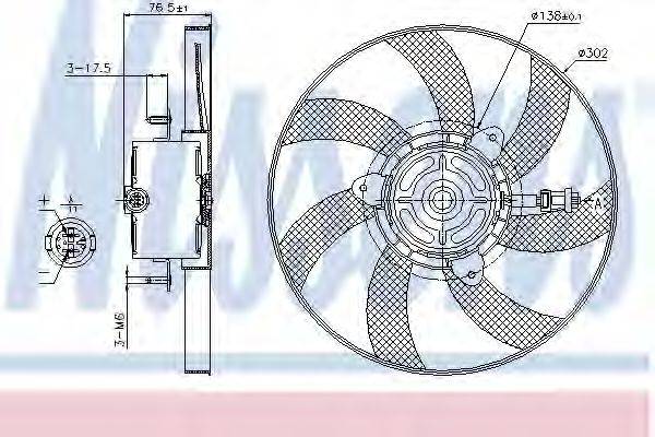 NISSENS 85716 Вентилятор системы охлаждения двигателя
