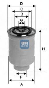 UFI 2437400 Паливний фільтр