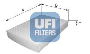 UFI 5319000 Фільтр, повітря у внутрішньому просторі