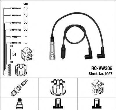 NGK 0937 Комплект проводов зажигания