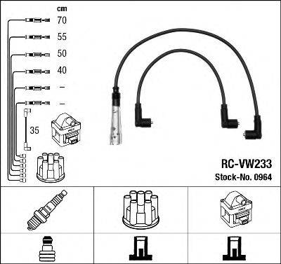 NGK 0964 Комплект проводов зажигания
