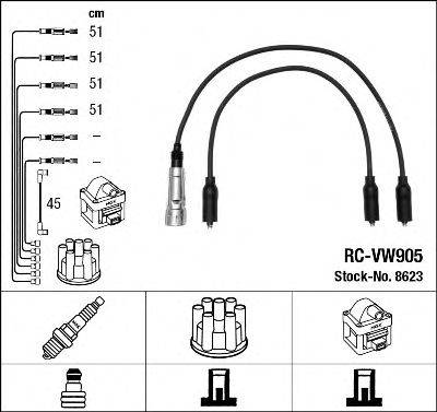 NGK 8623 Комплект проводов зажигания