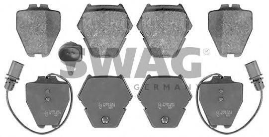 Комплект гальмівних колодок, дискове гальмо SWAG 30 11 6218