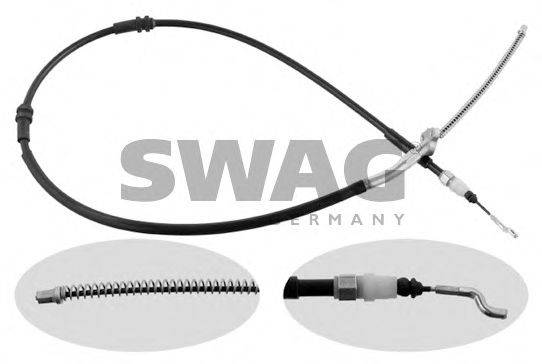 SWAG 30936712 Трос, стояночная тормозная система