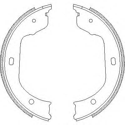 Комплект гальмівних колодок, стоянкова гальмівна система ROADHOUSE 4740.00