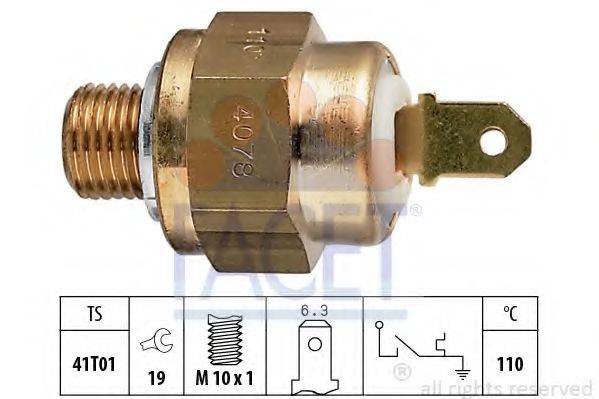 термовимикач, сигнальна лампа рідини, що охолоджує FACET 7.4078