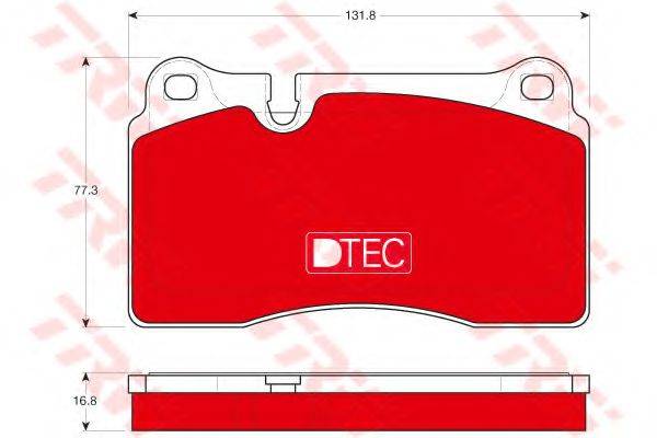 TRW GDB1670DTE Тормозные колодки