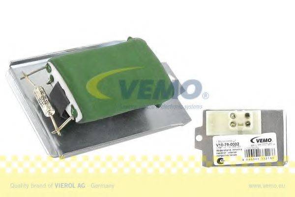 VEMO V10790002 Регулятор, вентилятор салона