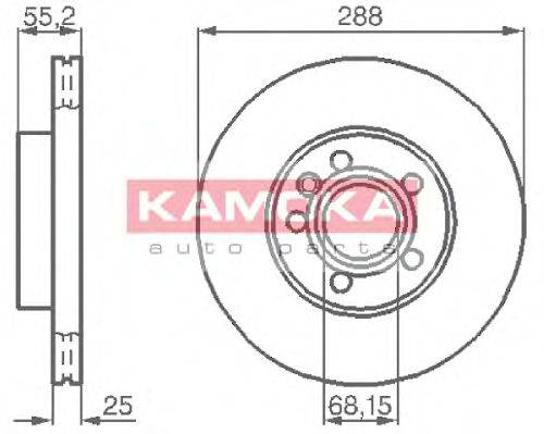 гальмівний диск KAMOKA 1031692