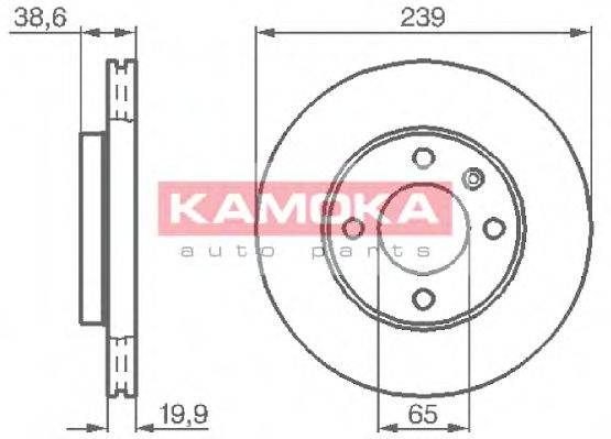 гальмівний диск KAMOKA 103350