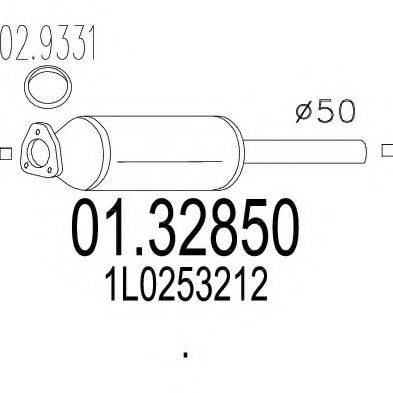 Передглушувач вихлопних газів MTS 01.32850