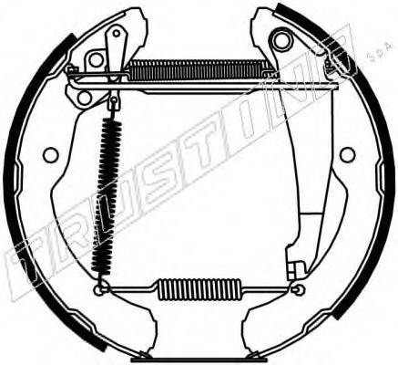 TRUSTING 6217 Тормозные колодки барабанные