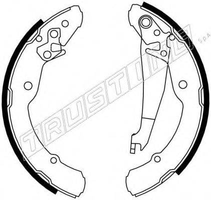 Комплект гальмівних колодок TRUSTING 7217