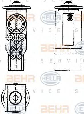 Розширювальний клапан, кондиціонер HELLA 8UW 351 239-071