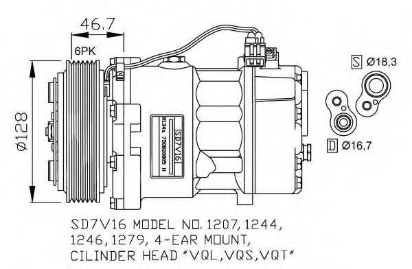 NRF 32168G Компрессор кондиционера