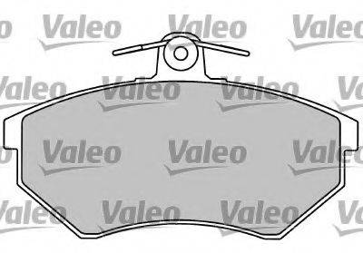 Комплект гальмівних колодок, дискове гальмо VALEO 597141