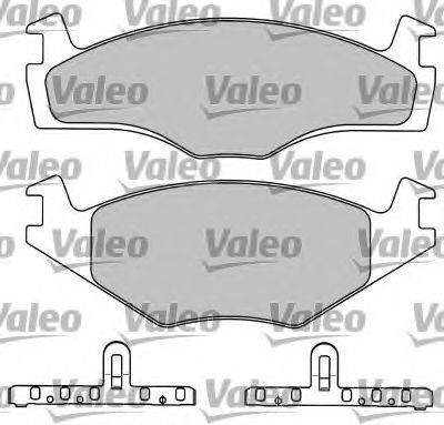 VALEO 597046 Комплект гальмівних колодок, дискове гальмо