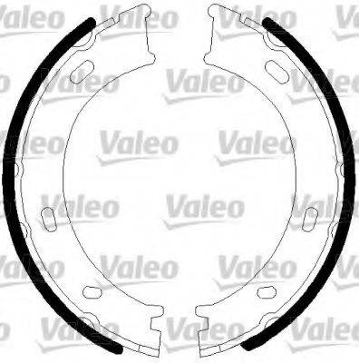 VALEO 128901 Комплект тормозных колодок, стояночная тормозная система