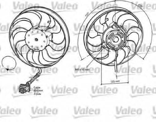 Вентилятор системы охлаждения двигателя VALEO 696048