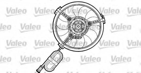 VALEO 698155 Вентилятор системы охлаждения двигателя