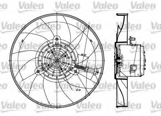 Вентилятор системы охлаждения двигателя VALEO 698360